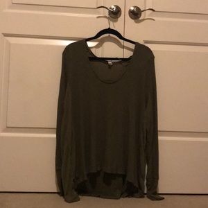 Green oversized free people sweater